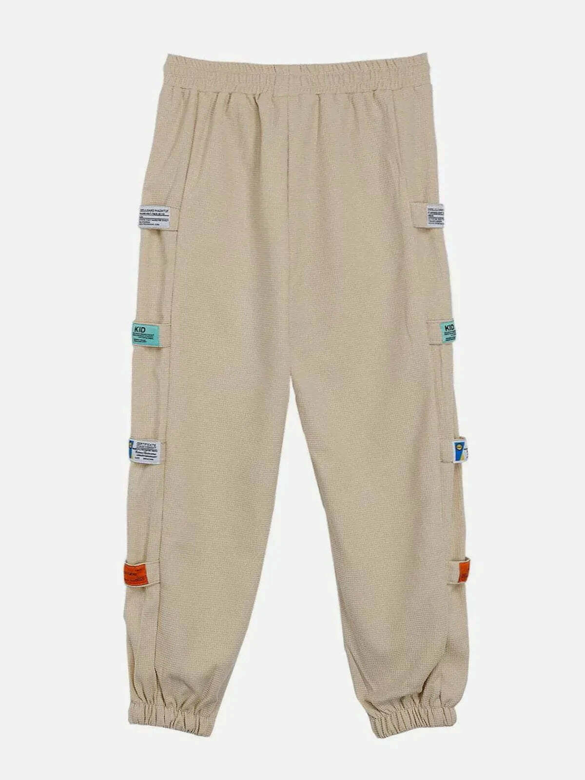 adaptive velcro cargo pants functional & trendy streetwear 8852