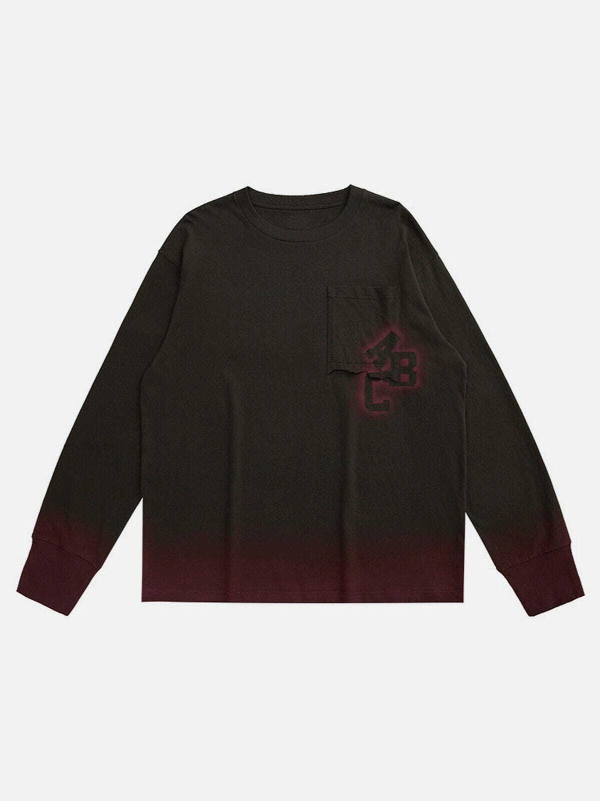 blooming gradient sweatshirt edgy streetwear essential 1840