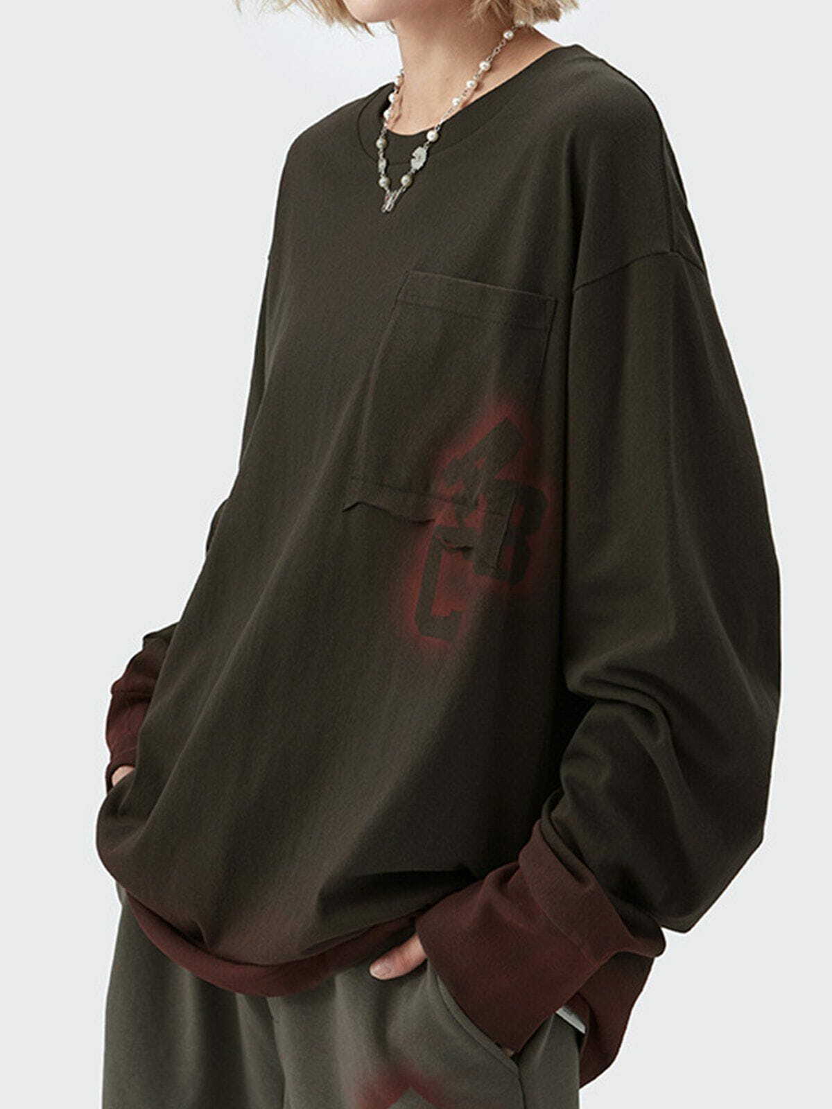 blooming gradient sweatshirt edgy streetwear essential 2453