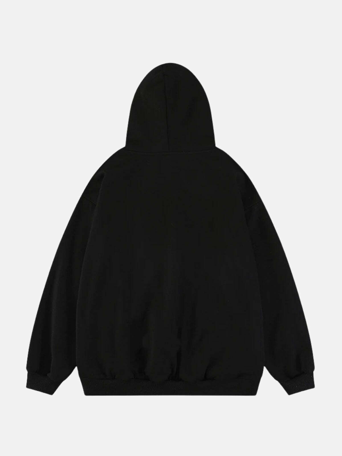 blurry shadow print hoodie edgy & urban streetwear 3402