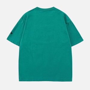 bold colorblock letter print shorts edgy streetwear fashion 8205