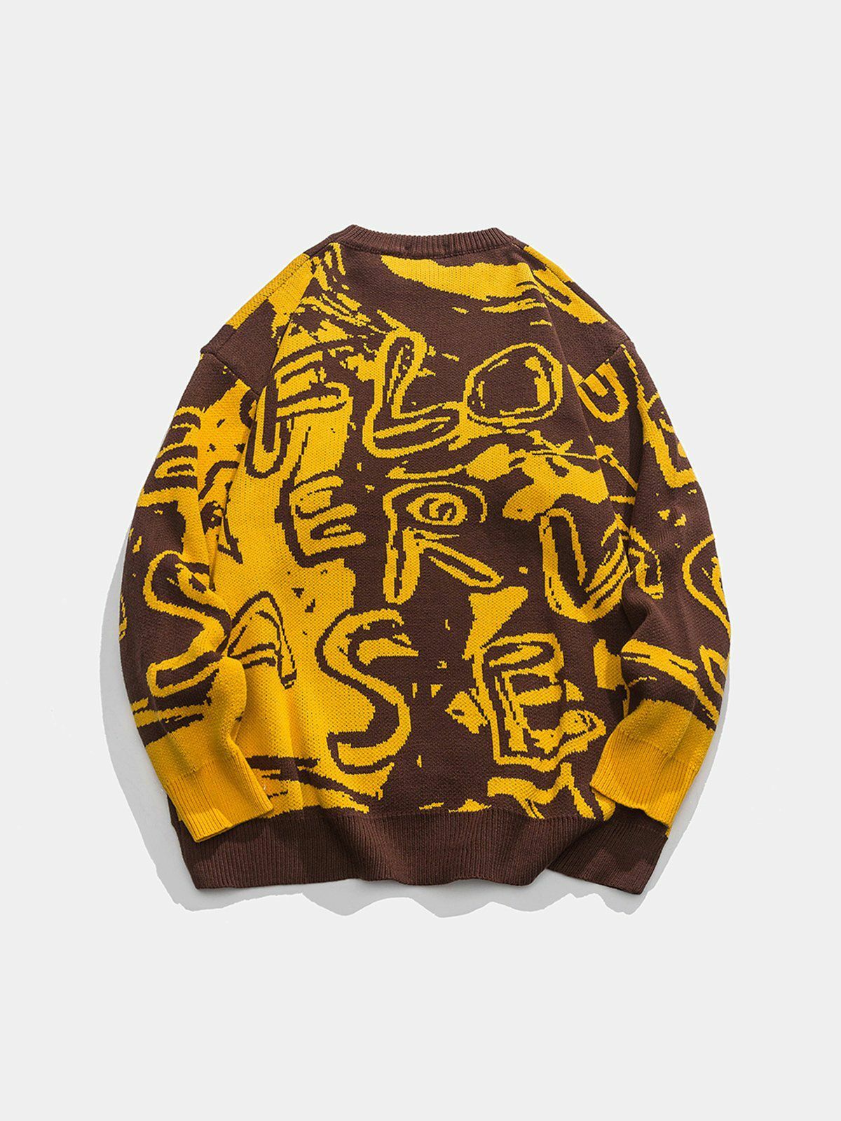 bold graffiti print sweater urban fashion statement 5315