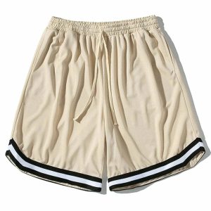 bold urban streetwear shorts vibrant  edgy drawstring bottoms 3061