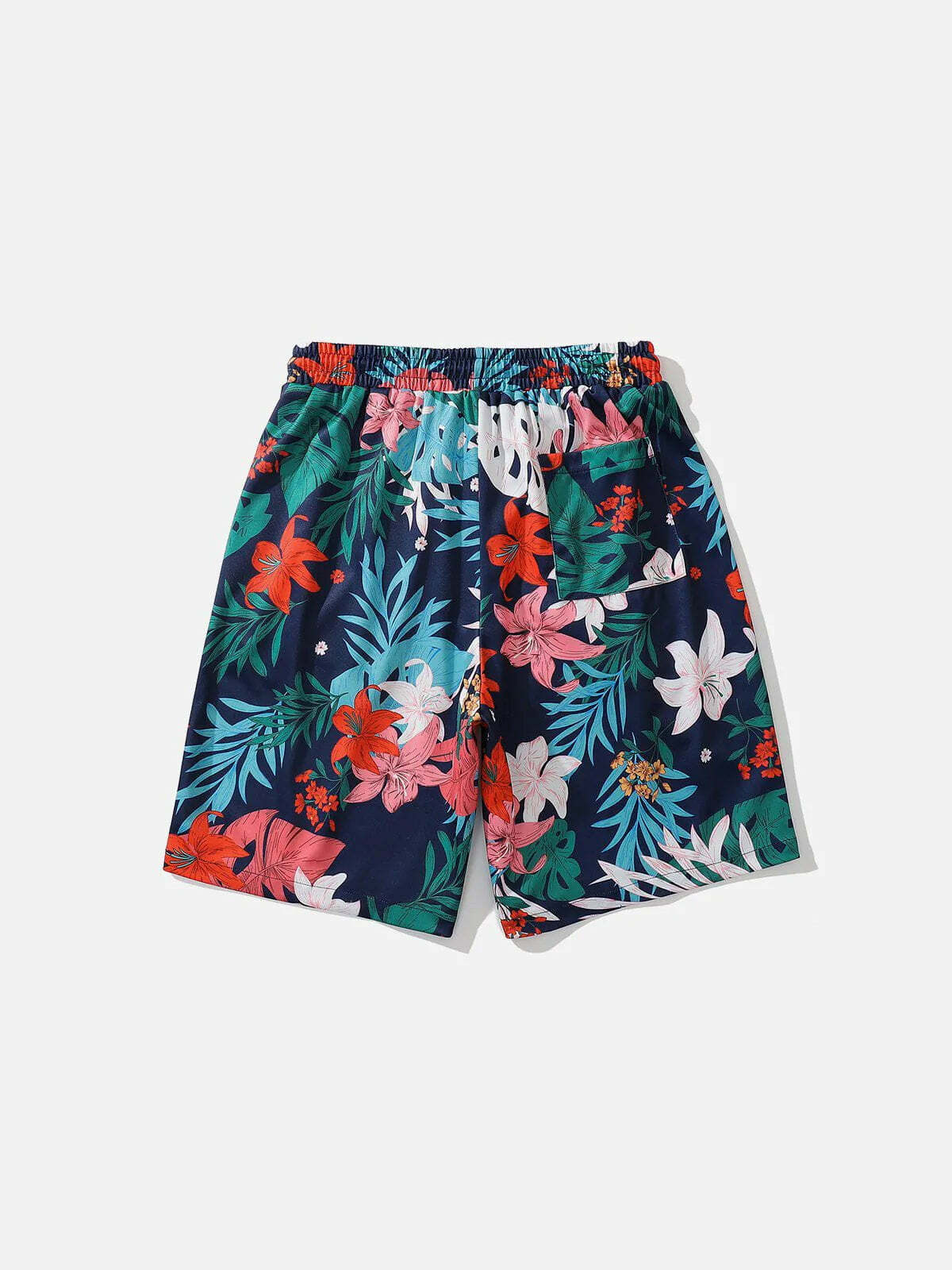 botanical print shorts vibrant natureinspired streetwear 3043