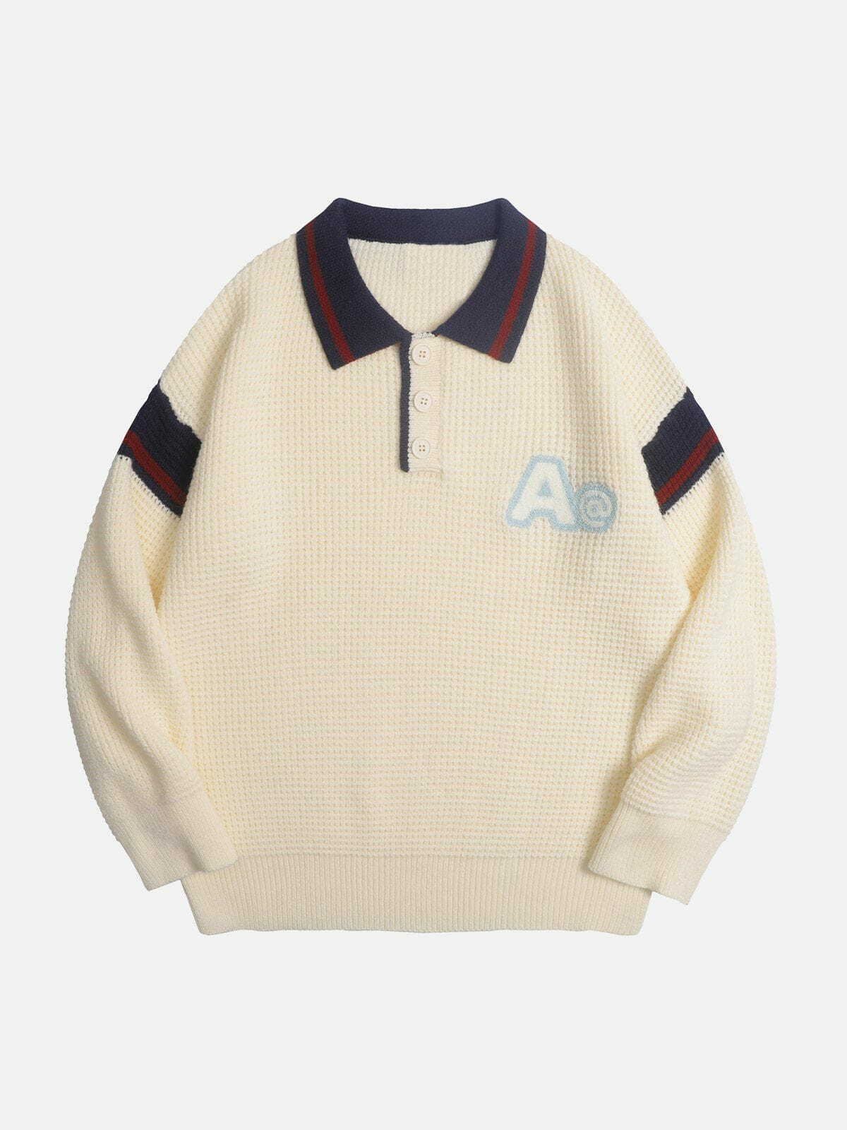 boutique vintage polo sweater retro cool & urban style 4001