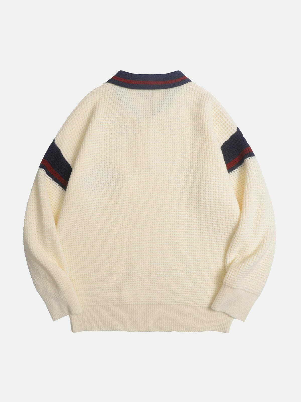 boutique vintage polo sweater retro cool & urban style 4474