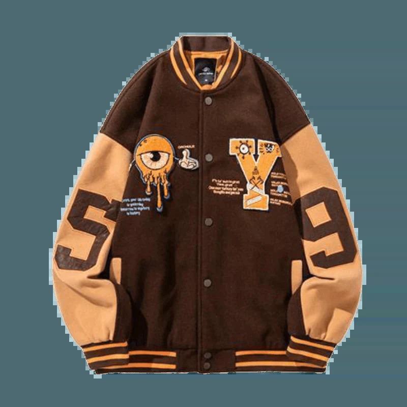 brown jacket urban chic essential 8580