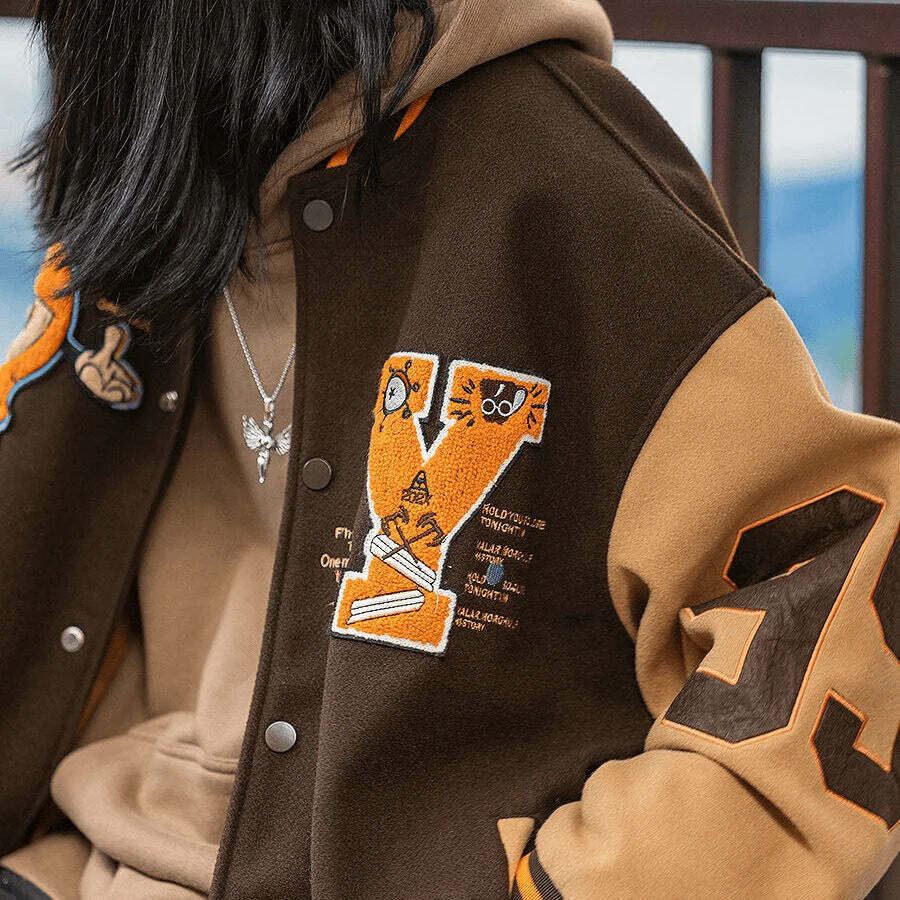 brown jacket urban chic essential 8737