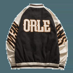 brown la orle jacket edgy & retro streetwear 2894