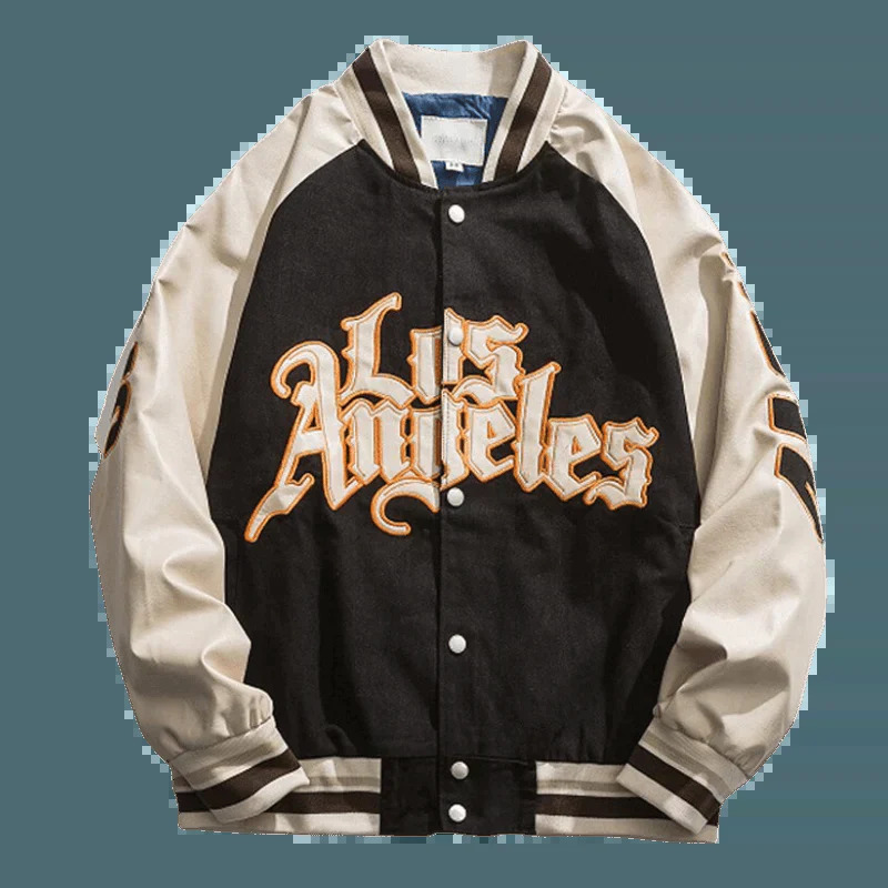 brown la orle jacket edgy & retro streetwear 2897