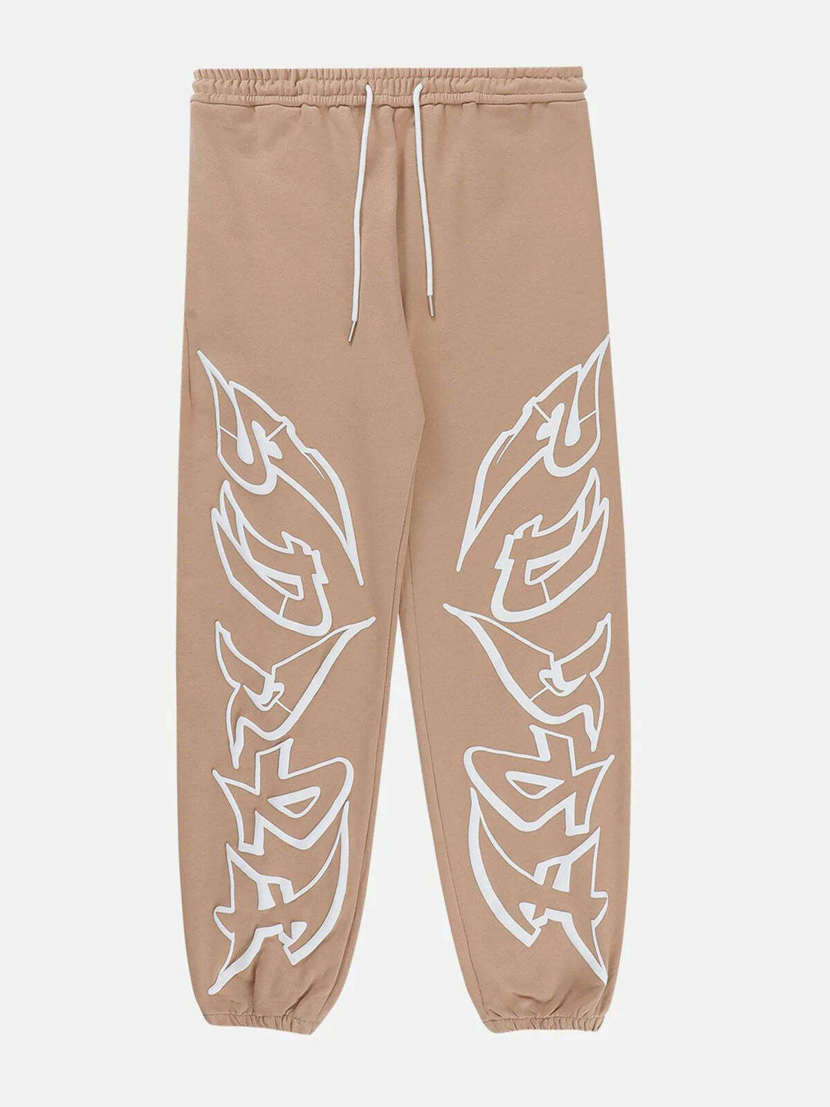 butterfly print drawstring pants vibrant y2k essential 2249