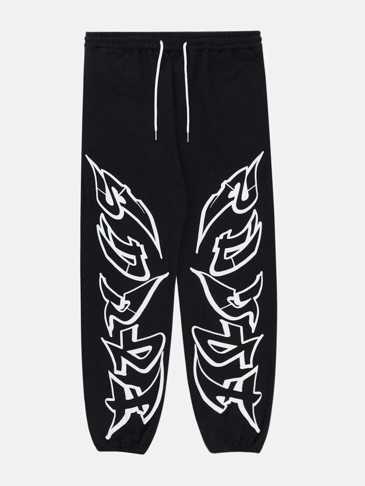 butterfly print drawstring pants vibrant y2k essential 5727