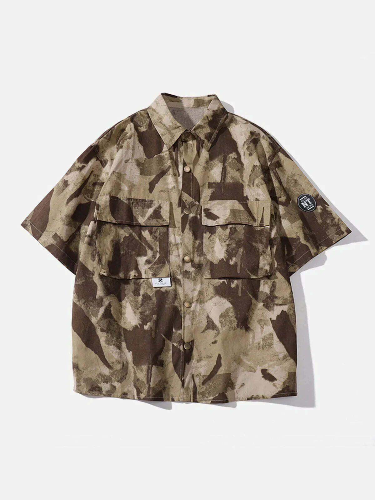 camo pocket short sleeve shirt urban camo comfort 8054