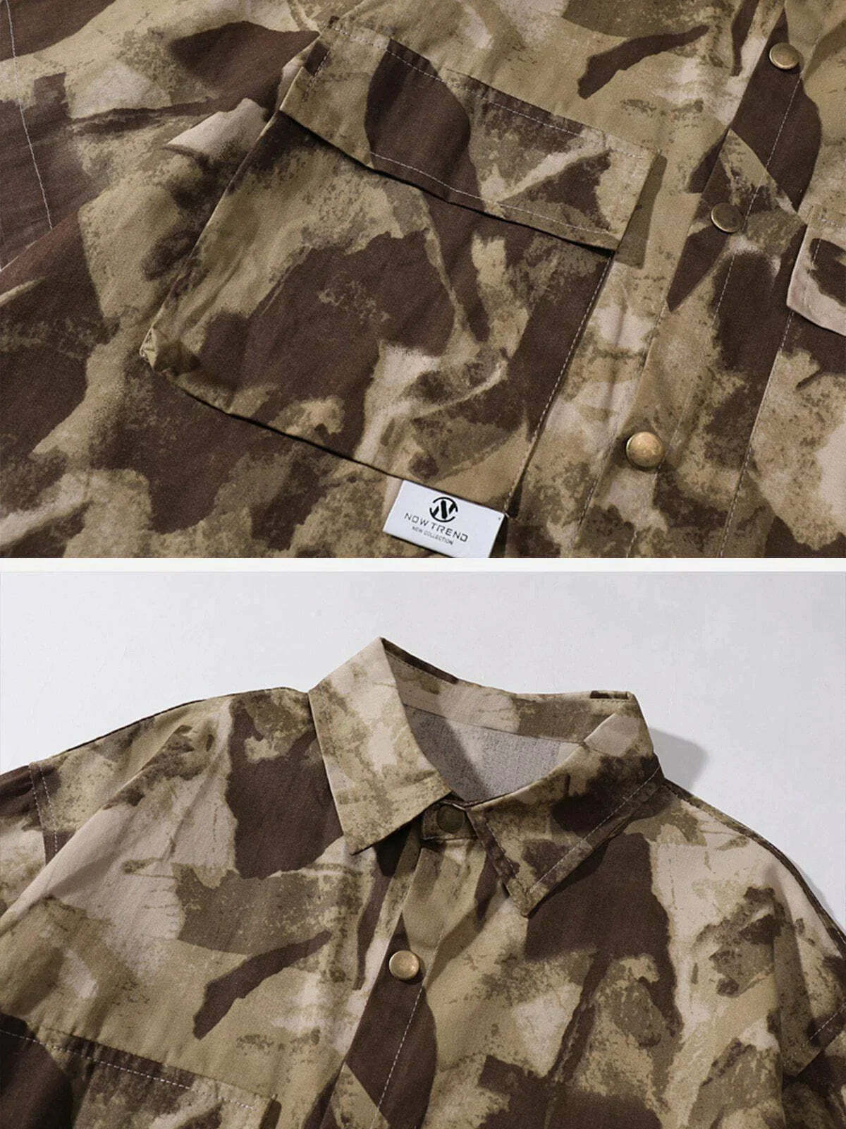 camo pocket short sleeve shirt urban camo comfort 8093