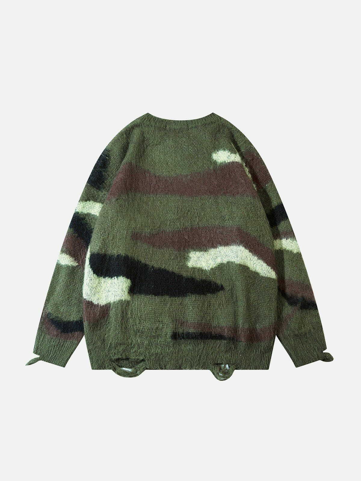camouflage crewneck sweater urban camo streetwear 4618