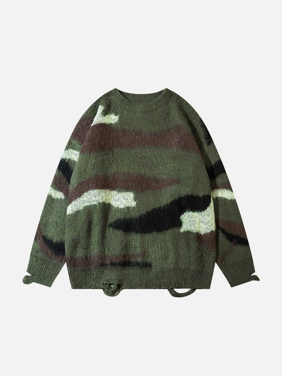 camouflage crewneck sweater urban camo streetwear 7274