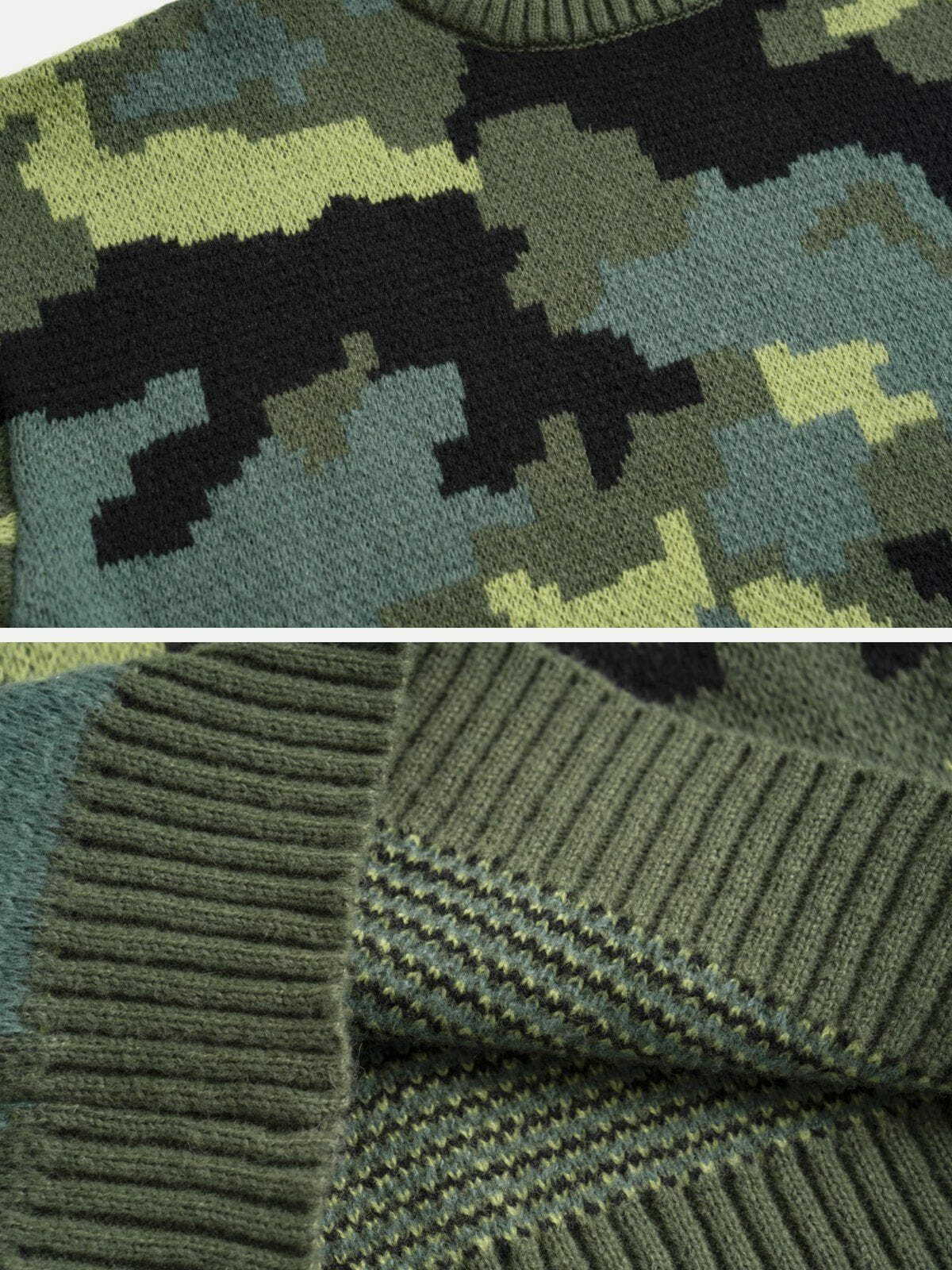 camouflage print sweater urban camo chic 2656