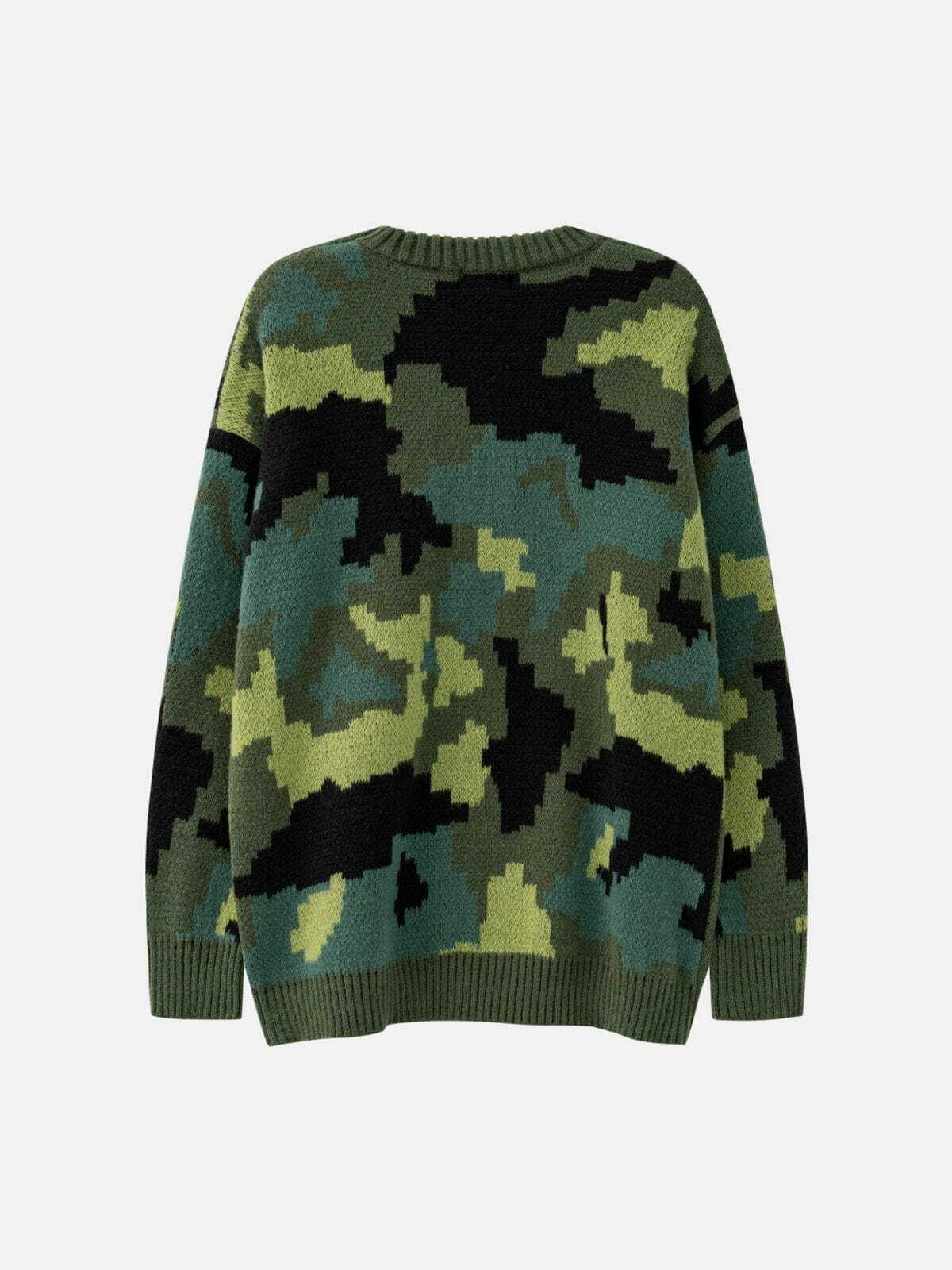 camouflage print sweater urban camo chic 4366