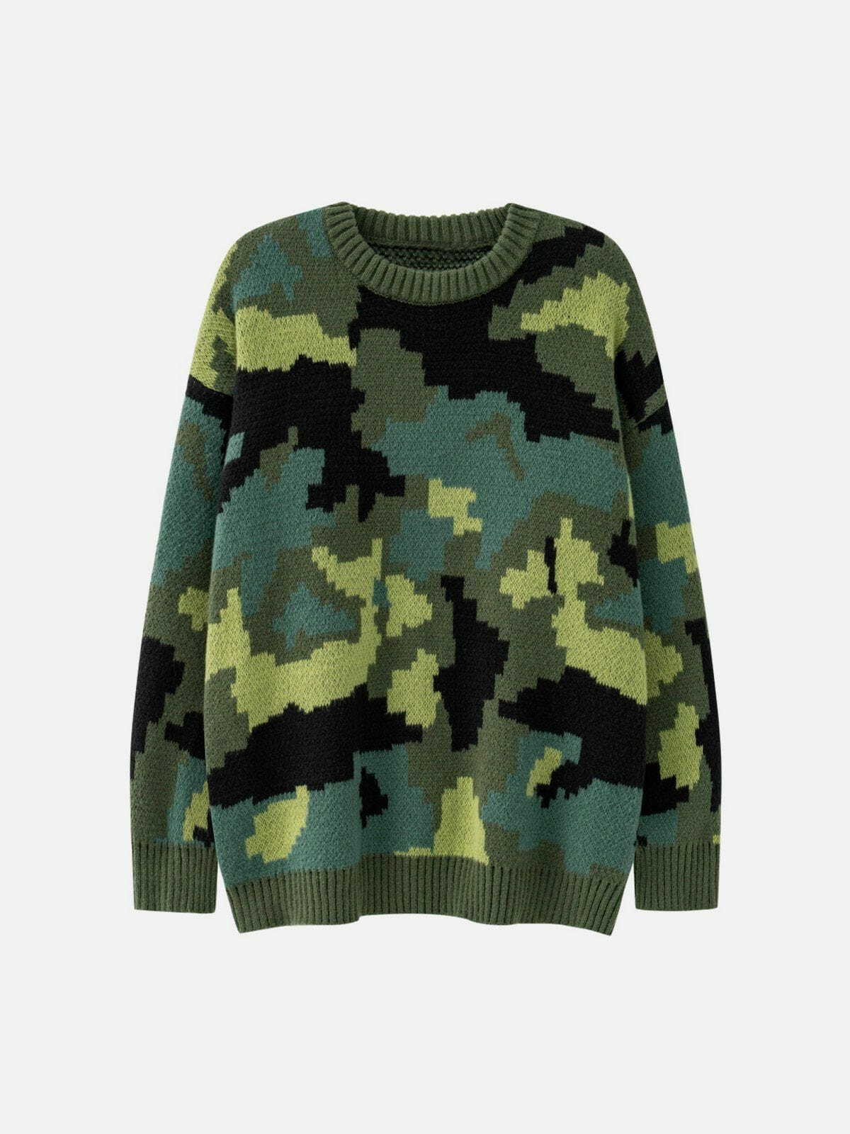 camouflage print sweater urban camo chic 8274