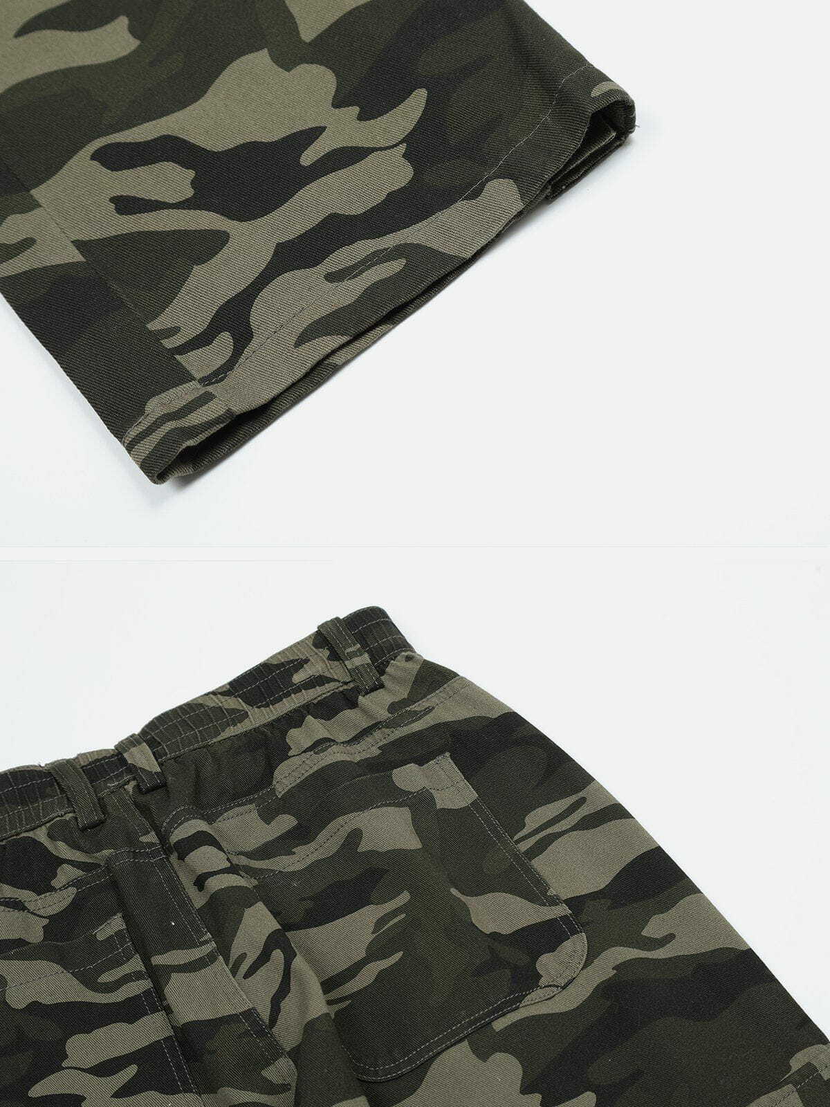 camouflage slit trousers edgy & urban fashion 1217