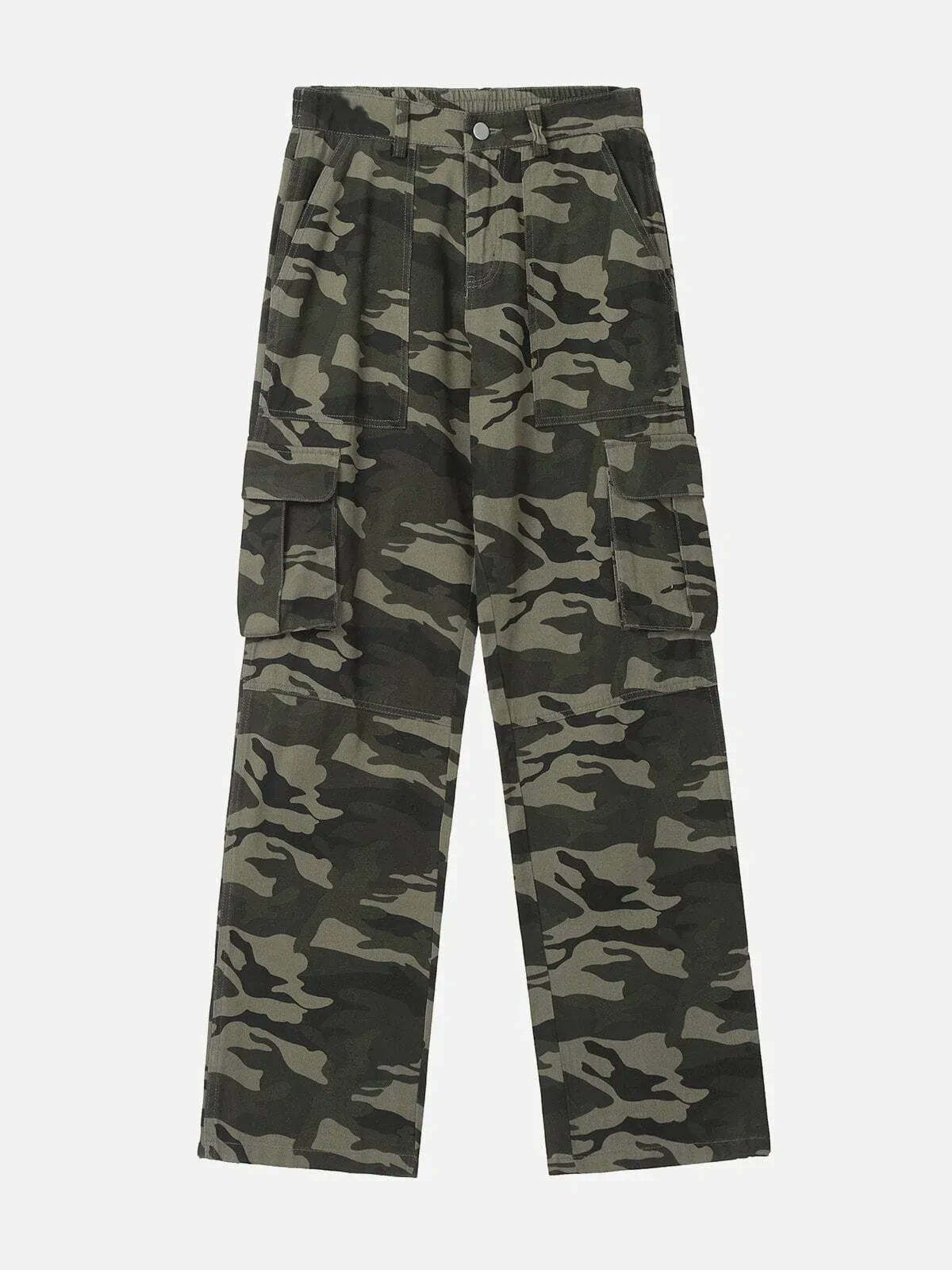 camouflage slit trousers edgy & urban fashion 7154