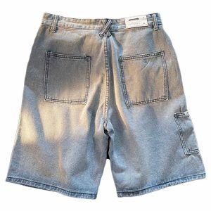 cargo pocket denim shorts urban chic & edgy streetwear 1703