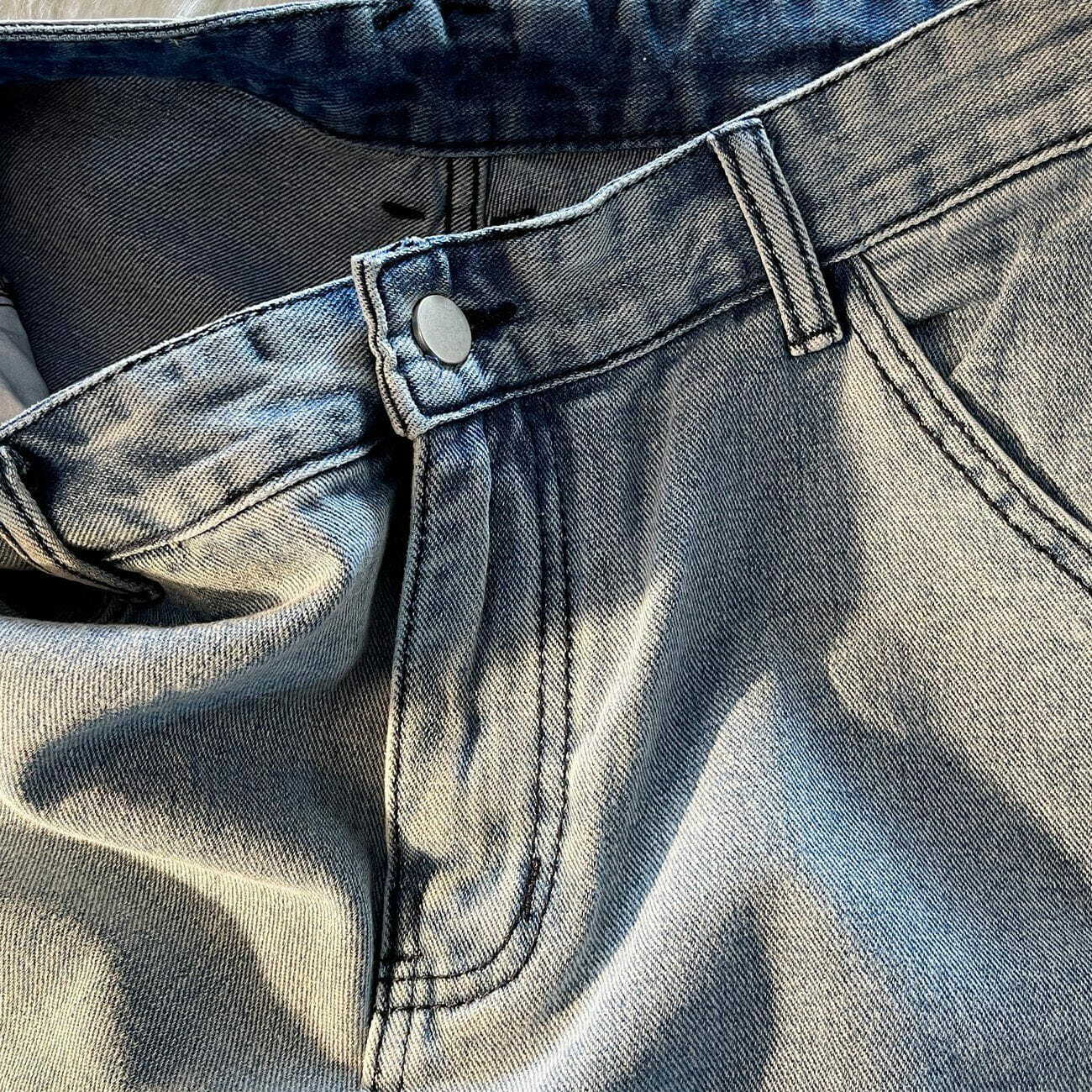 cargo pocket denim shorts urban chic & edgy streetwear 6064