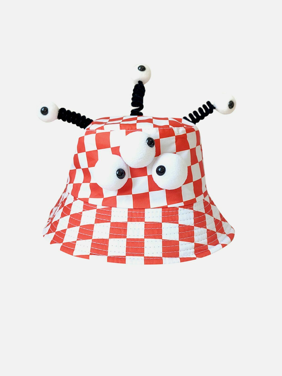 cartoon plaid hat playful & trendy streetwear 5941