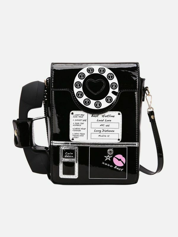 chic urban phone booth bag trendy  retro streetwear accessory 5307