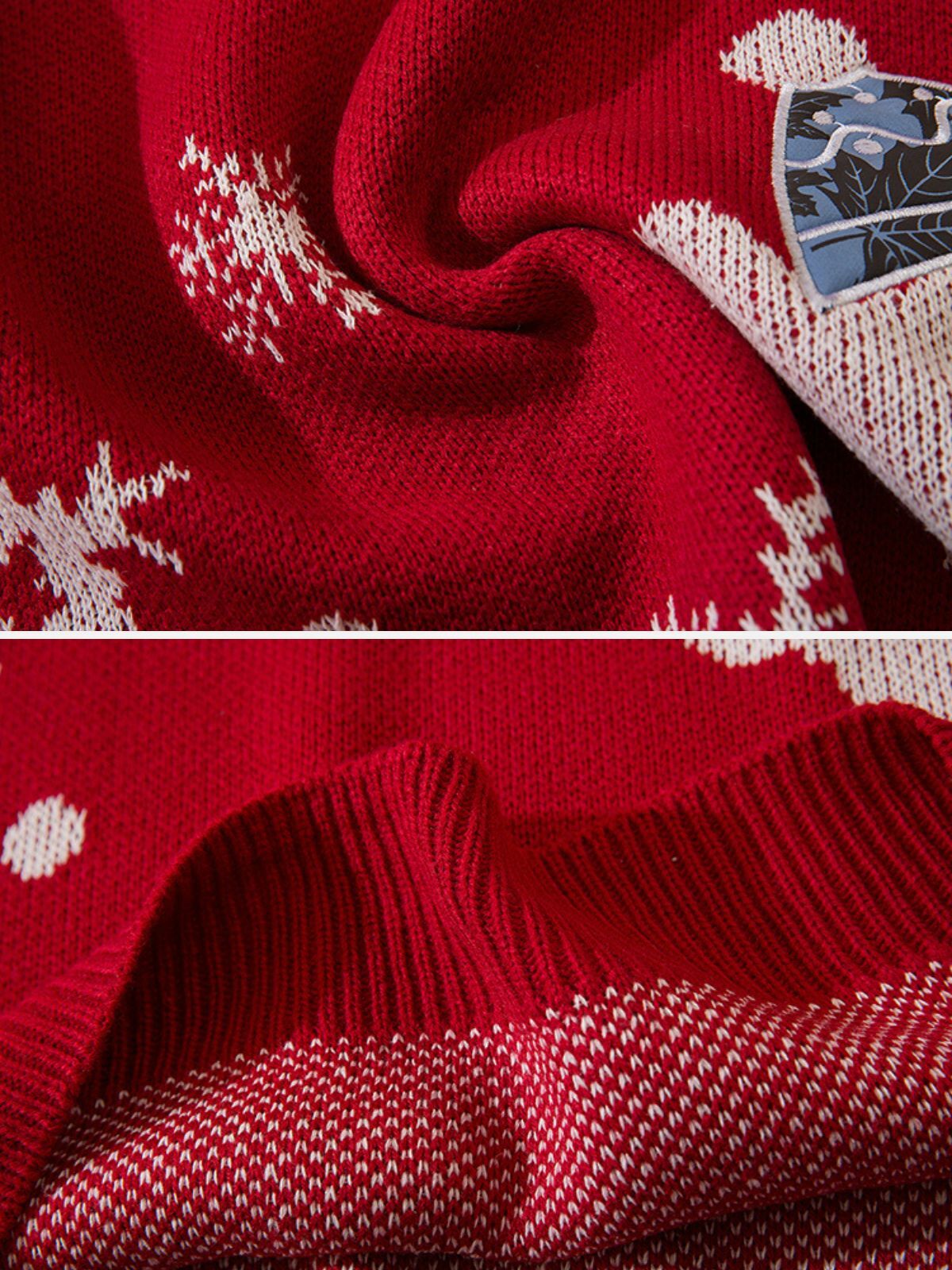 christmas bear knit sweater festive streetwear icon 3472