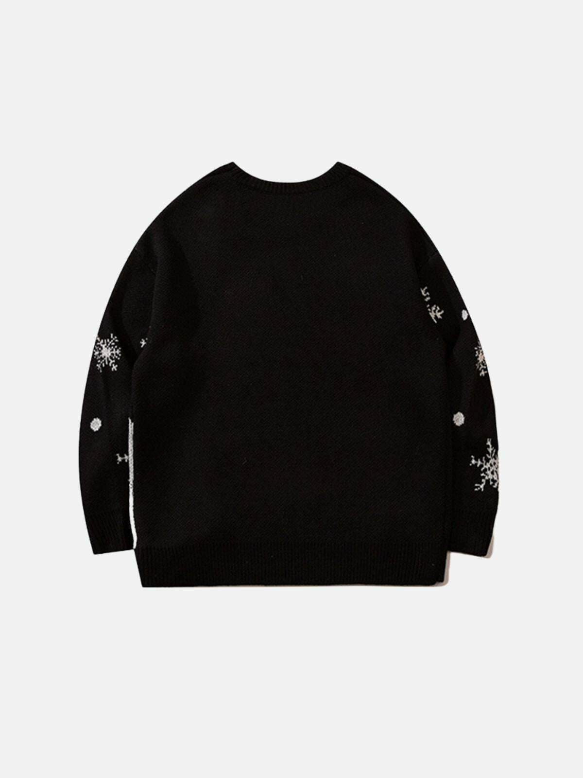 christmas bear knit sweater festive streetwear icon 4694