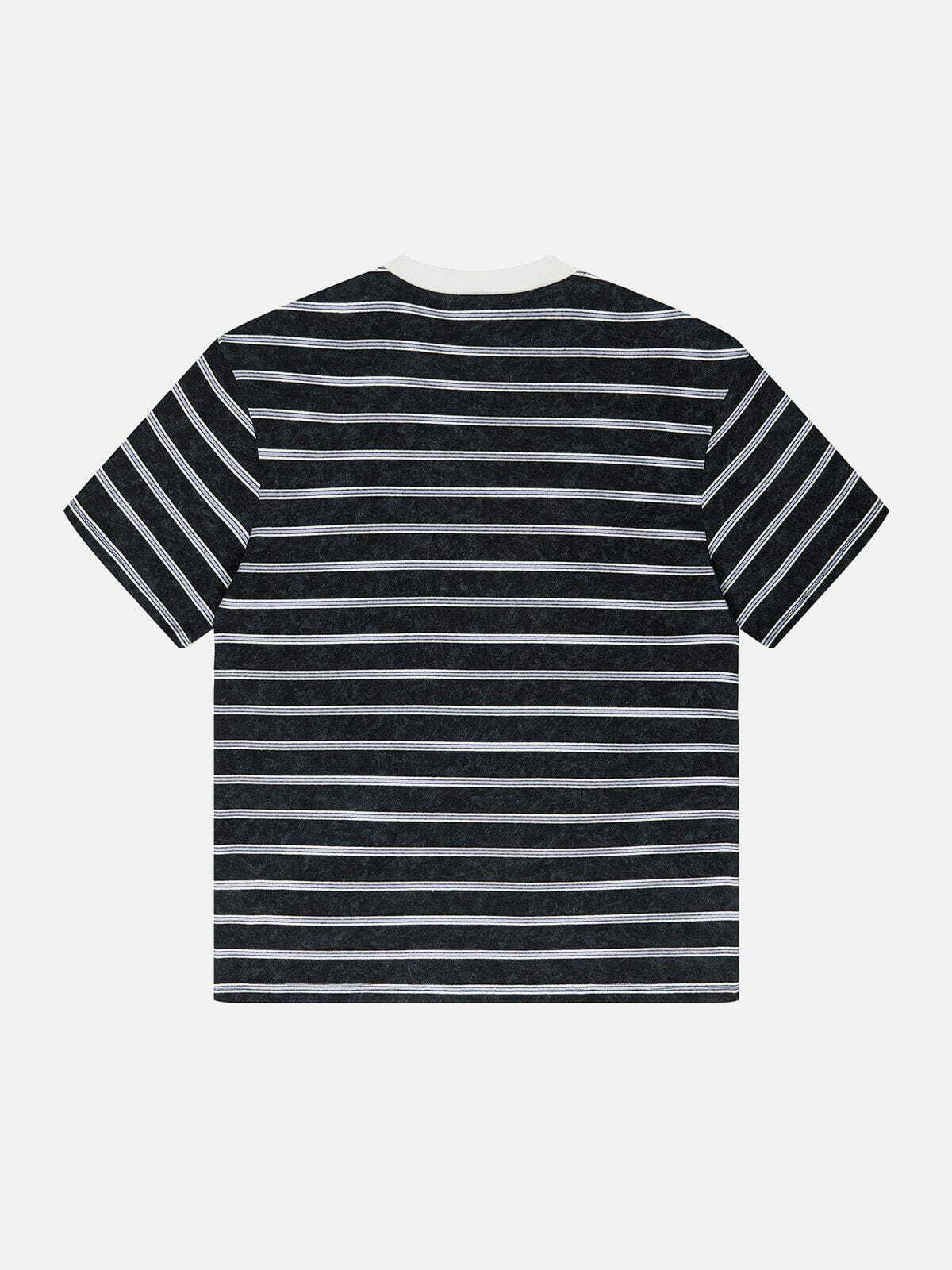 clashing stripe tee bold & edgy y2k streetwear 7921