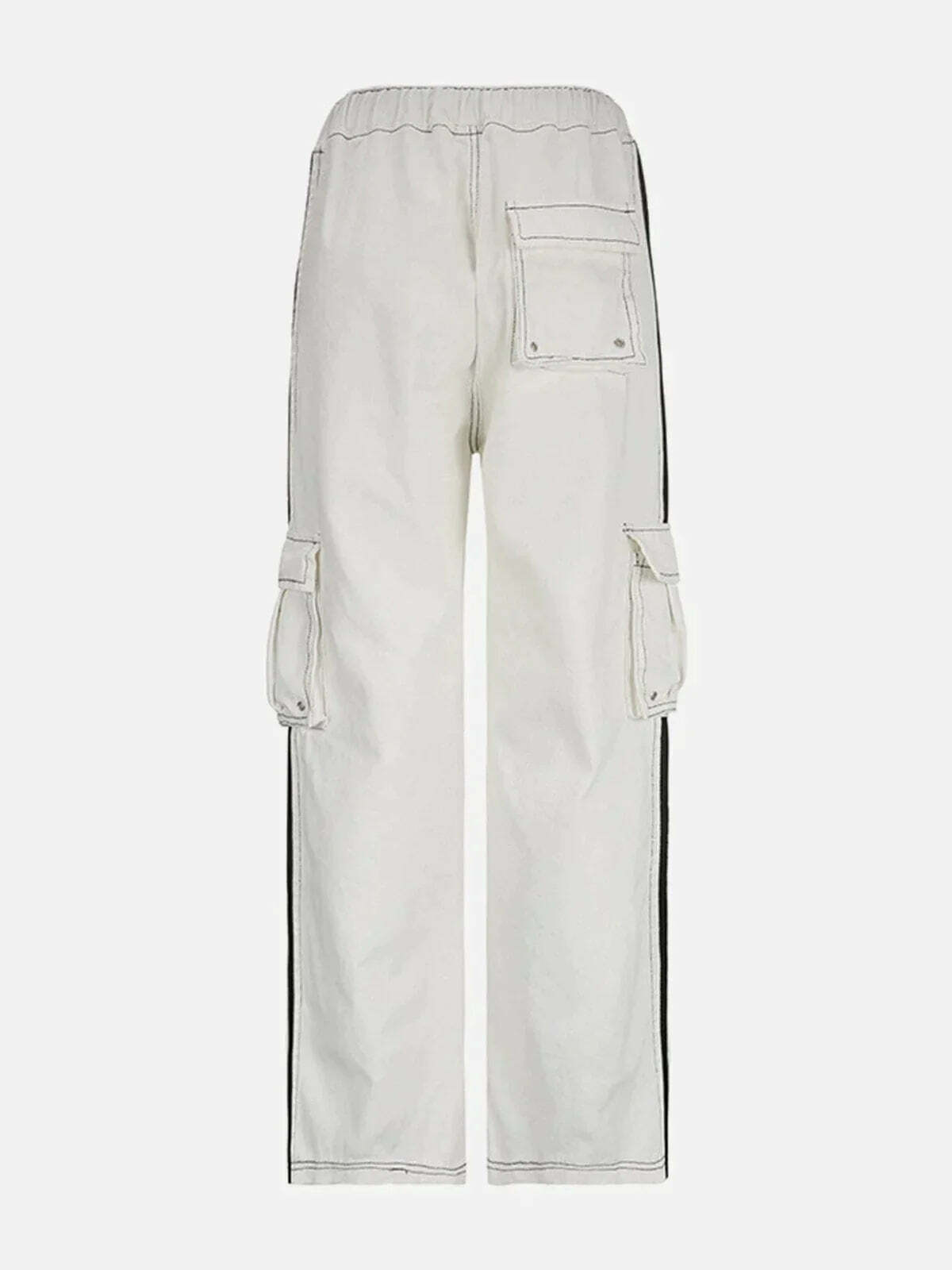 color clash straight leg jeans edgy & vibrant streetwear 3642