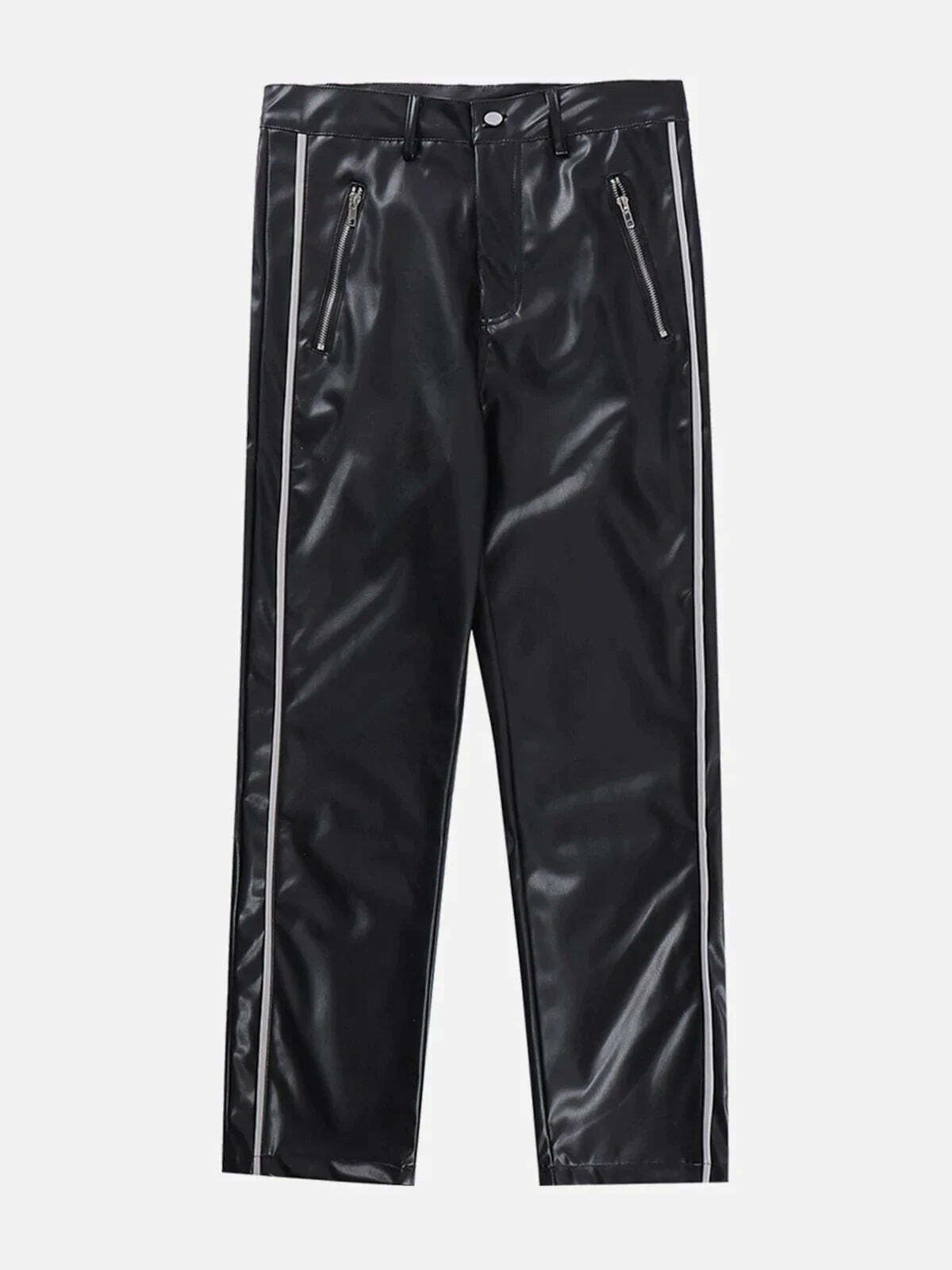 colorblock zipper pants vibrant streetwear essential 7606