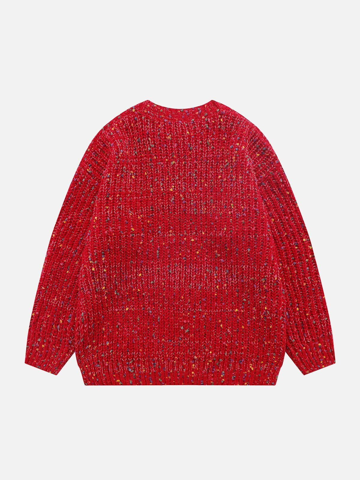 colorful dot sweater retro & vibrant streetwear 1986