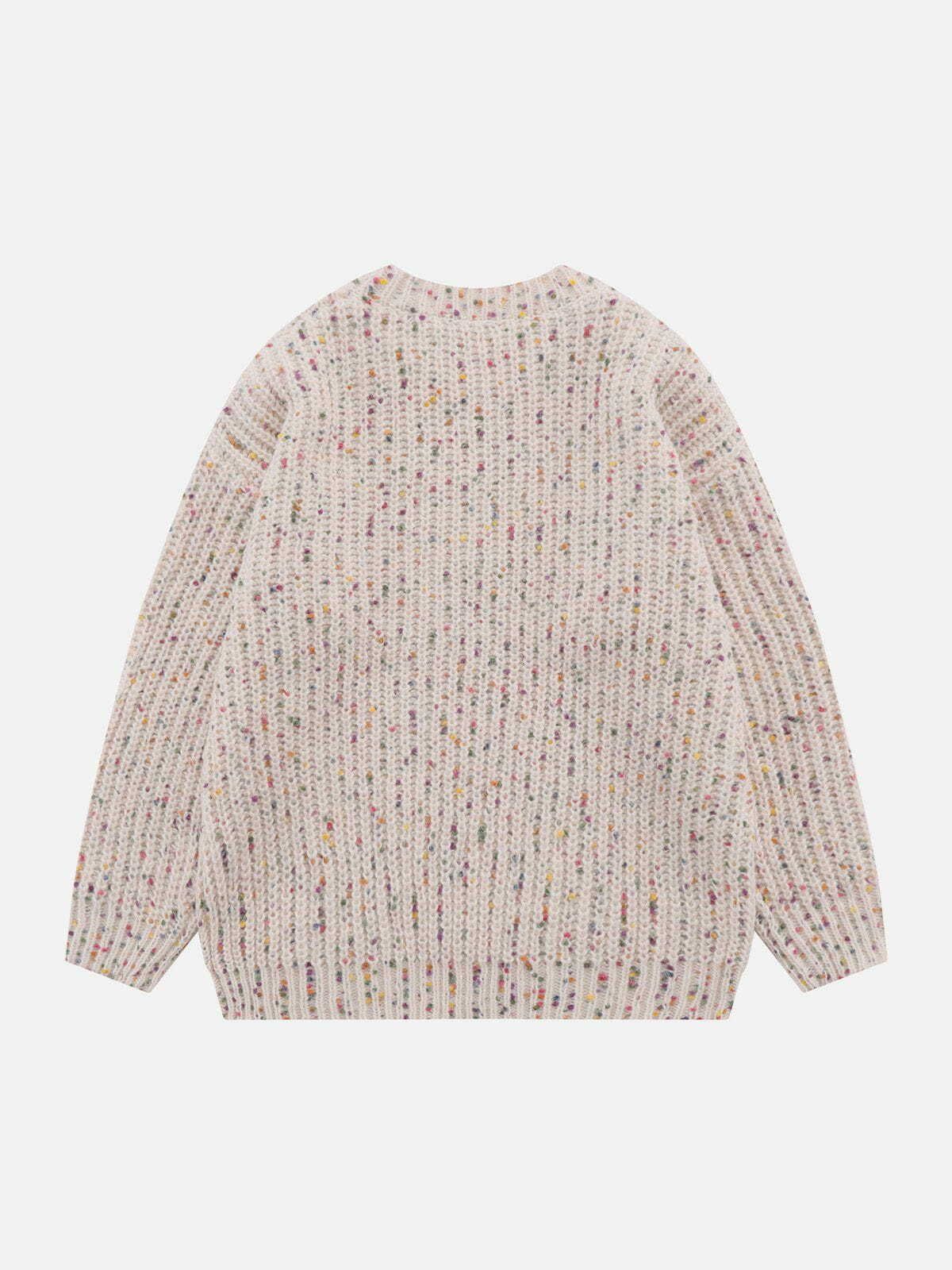 colorful dot sweater retro & vibrant streetwear 3097