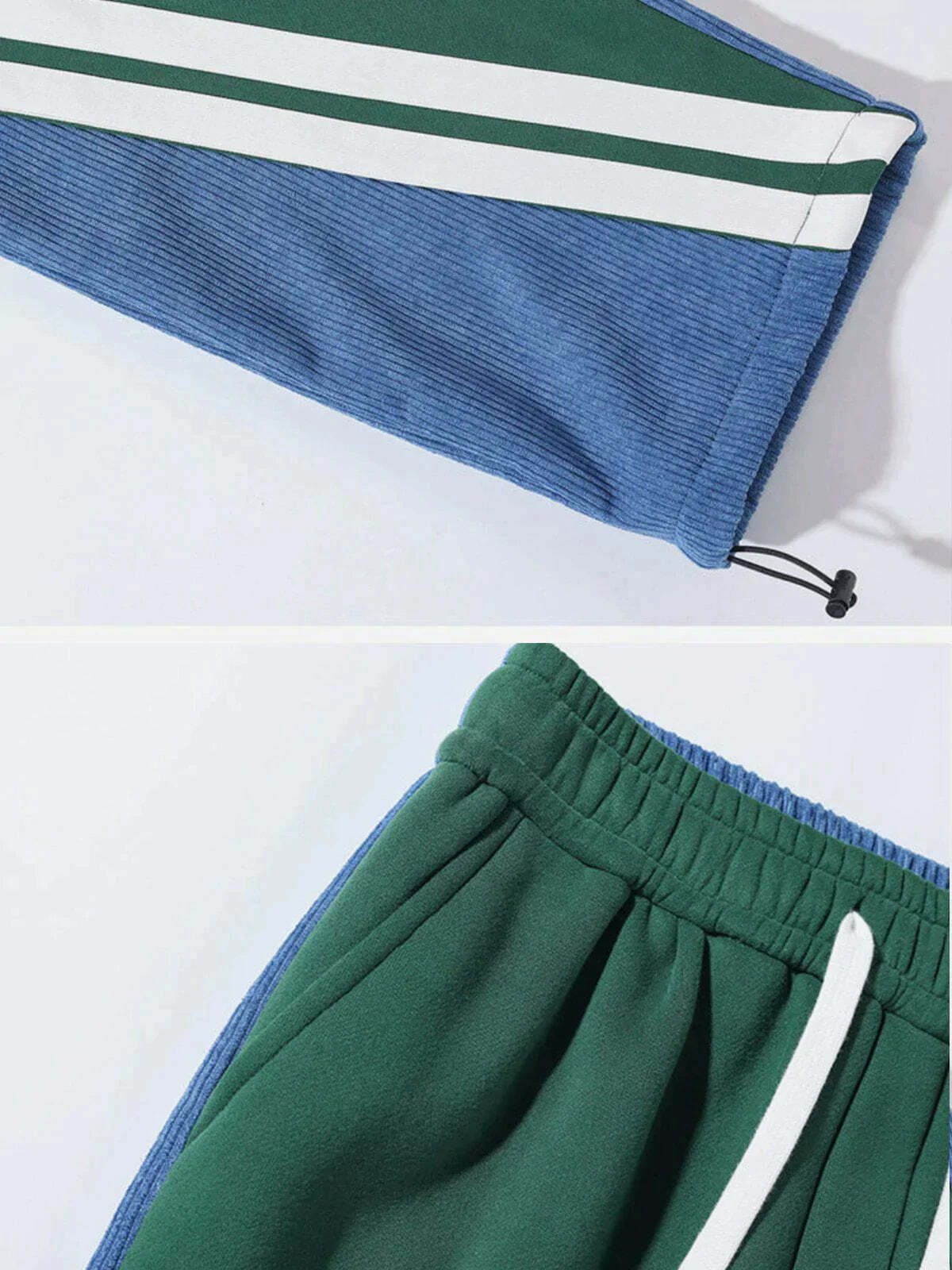 contrast corduroy sweatpants edgy & retro streetwear 2324