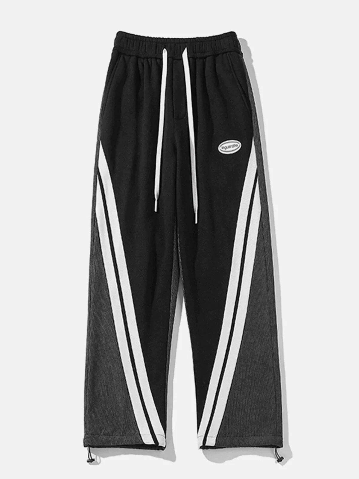 contrast corduroy sweatpants edgy & retro streetwear 3667