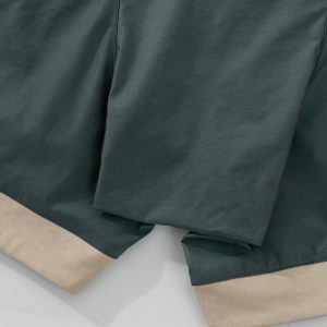 contrast panel cargo shorts edgy & urban streetwear 2022