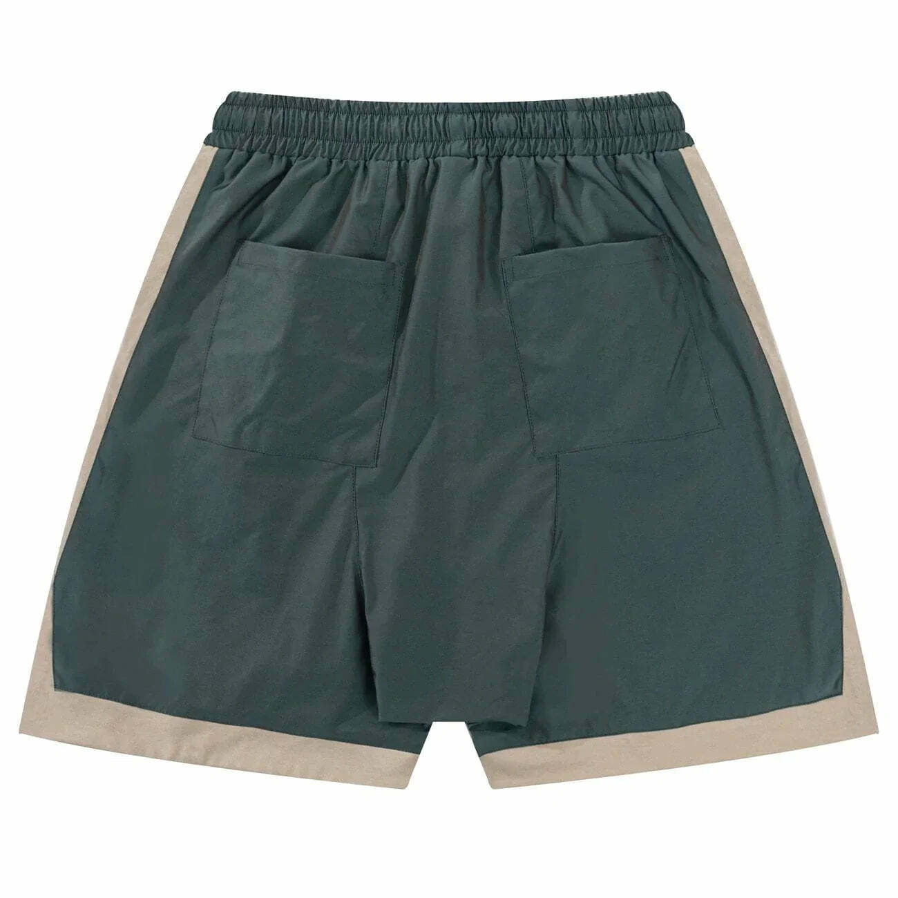 contrast panel cargo shorts edgy & urban streetwear 3309