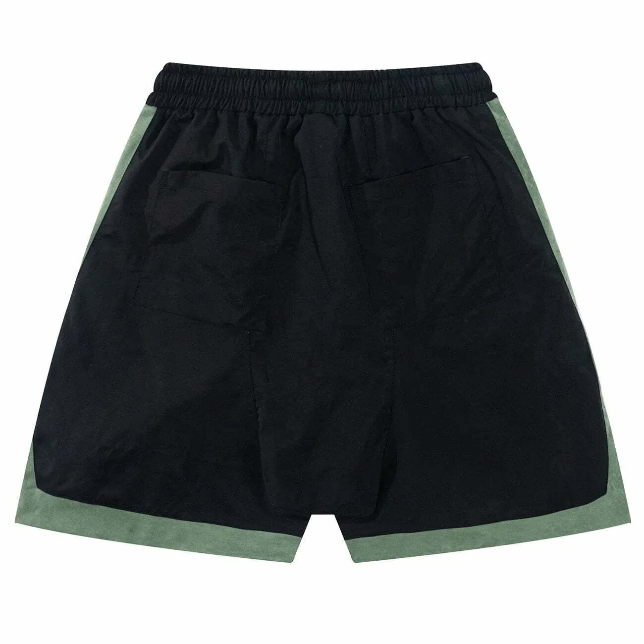 contrast panel cargo shorts edgy & urban streetwear 4984