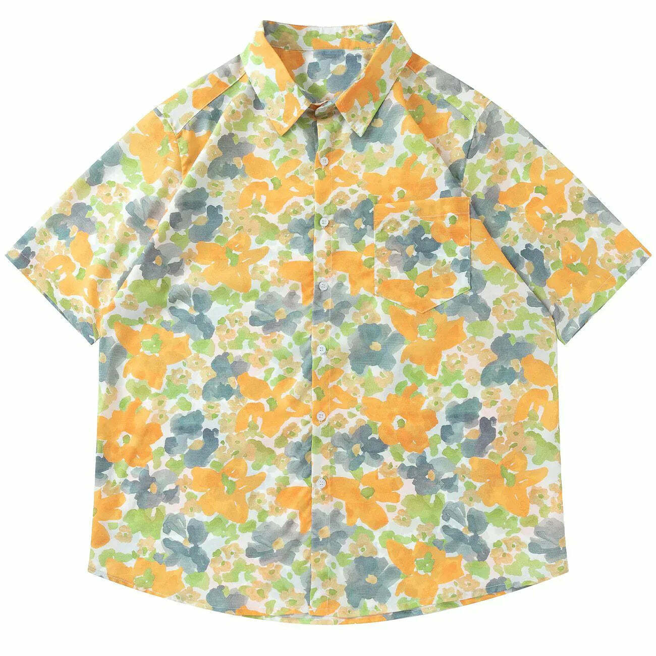 contrasting floral print shirt vibrant y2k fashion choice 7747