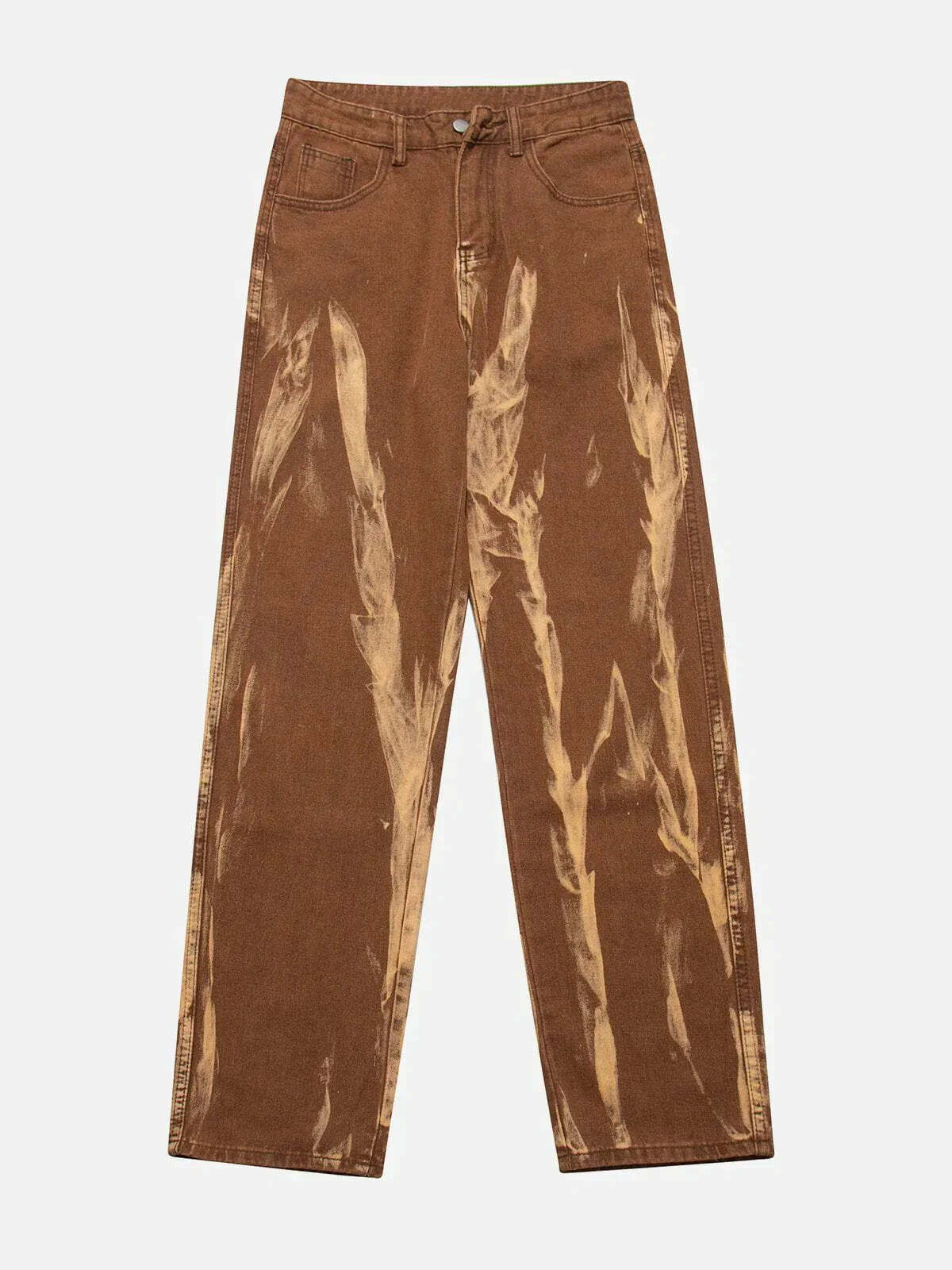 contrasting tiedye pants edgy & vibrant y2k streetwear 1040