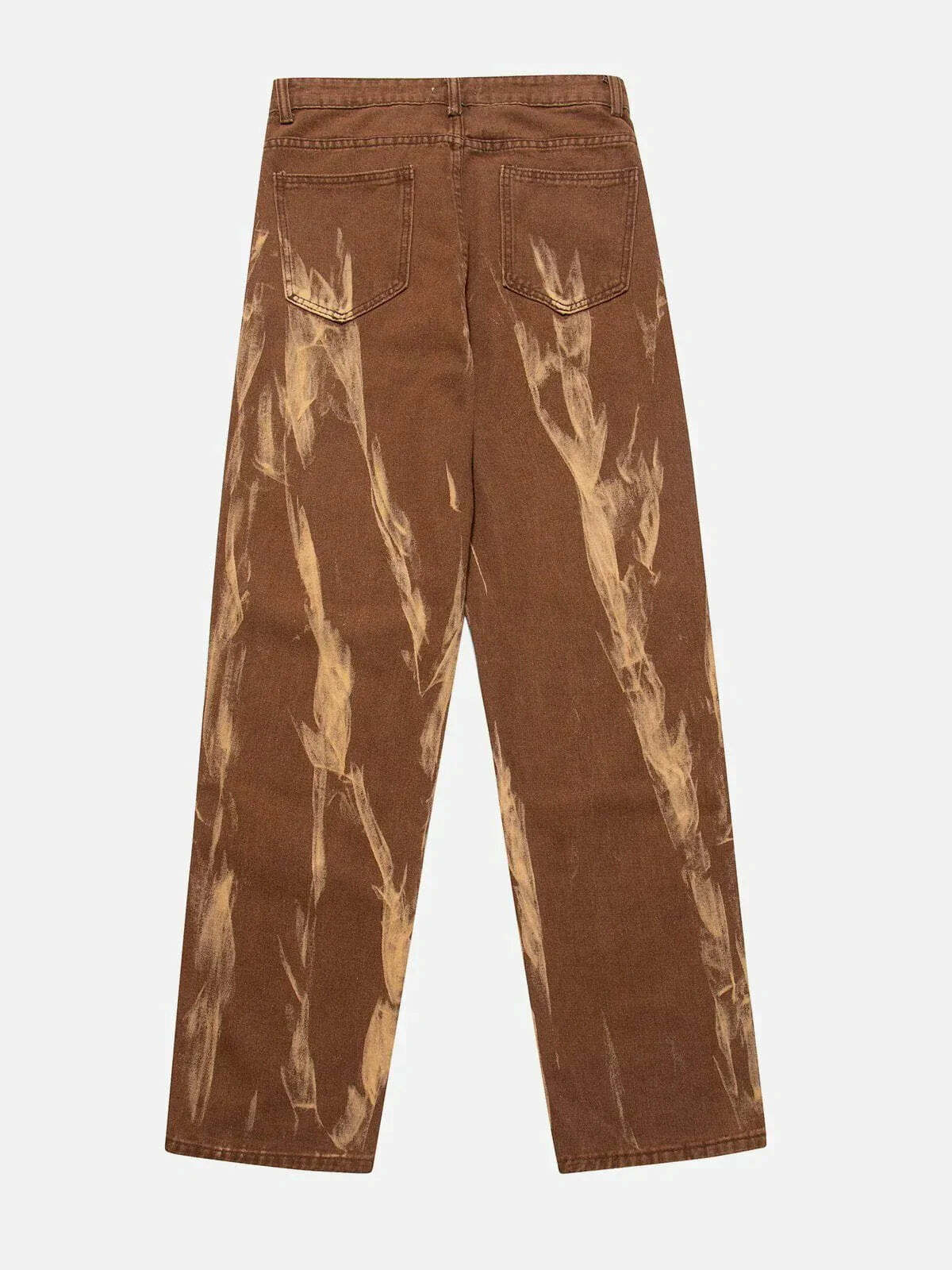 contrasting tiedye pants edgy & vibrant y2k streetwear 1179