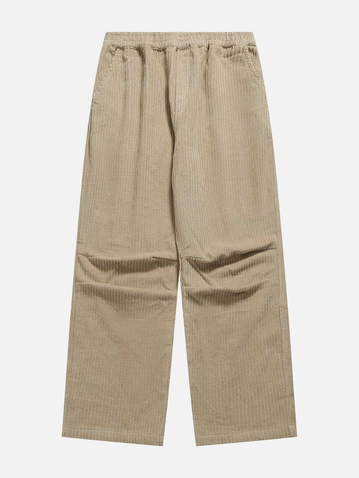 corduroy straight pants solid & stylish streetwear 1537