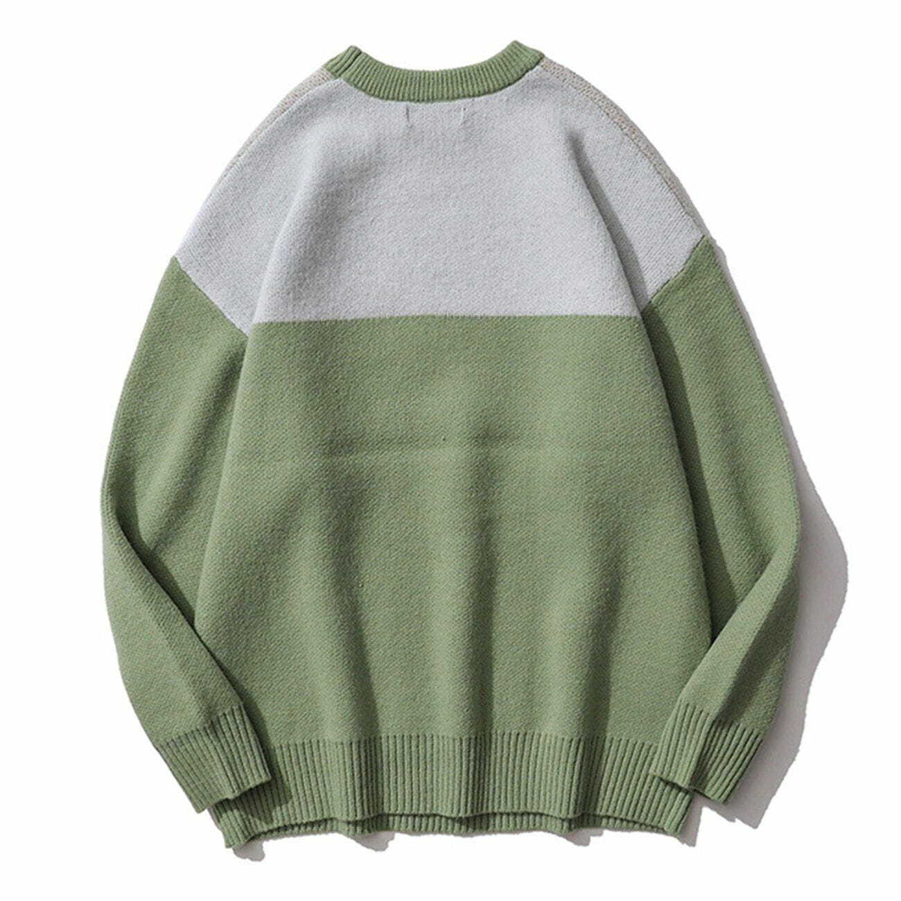 cozy rabbit print sweater quirky & comfortable y2k fashion 1045