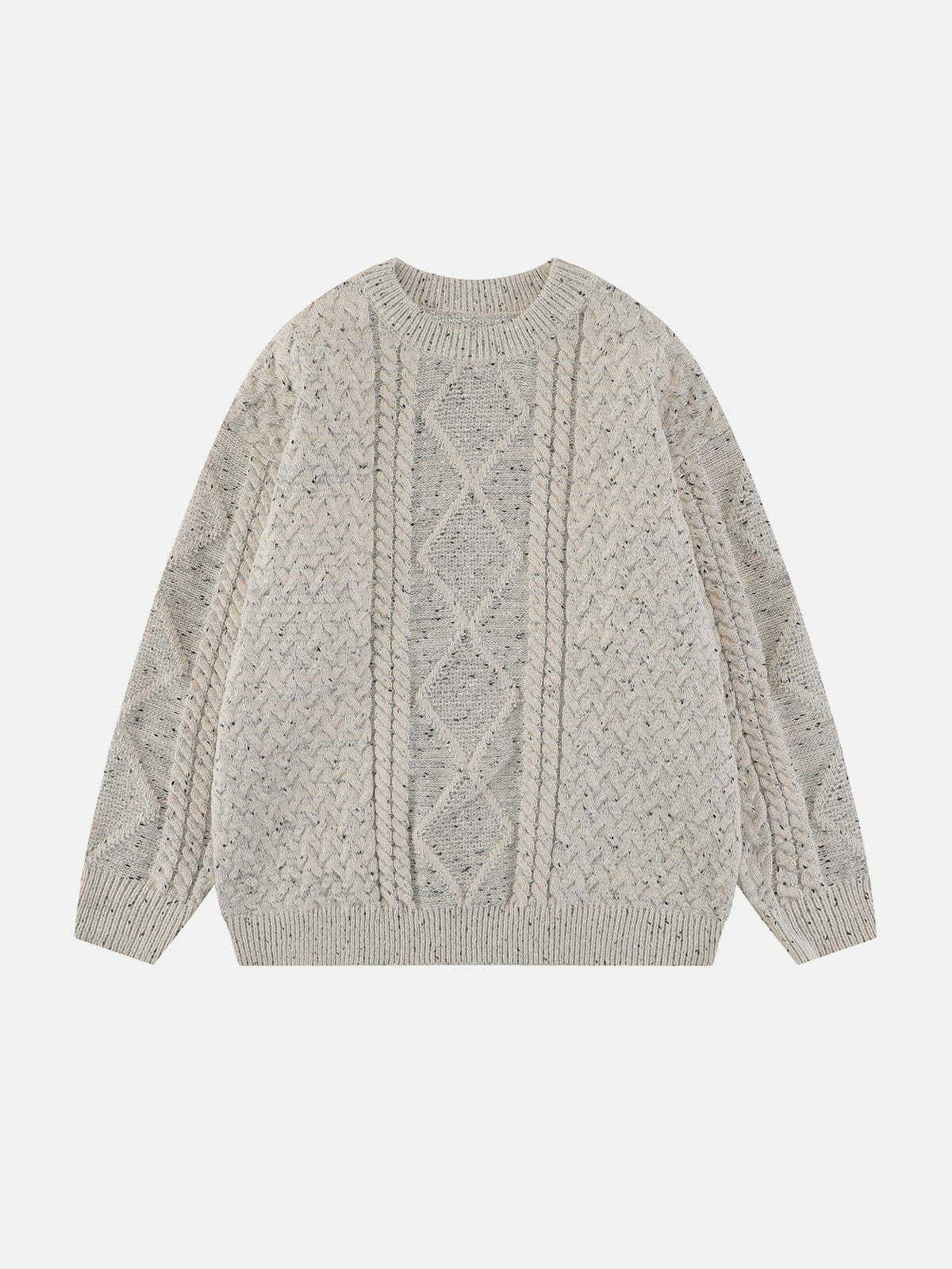cozy solid color twist sweater y2k fashion essential 2817