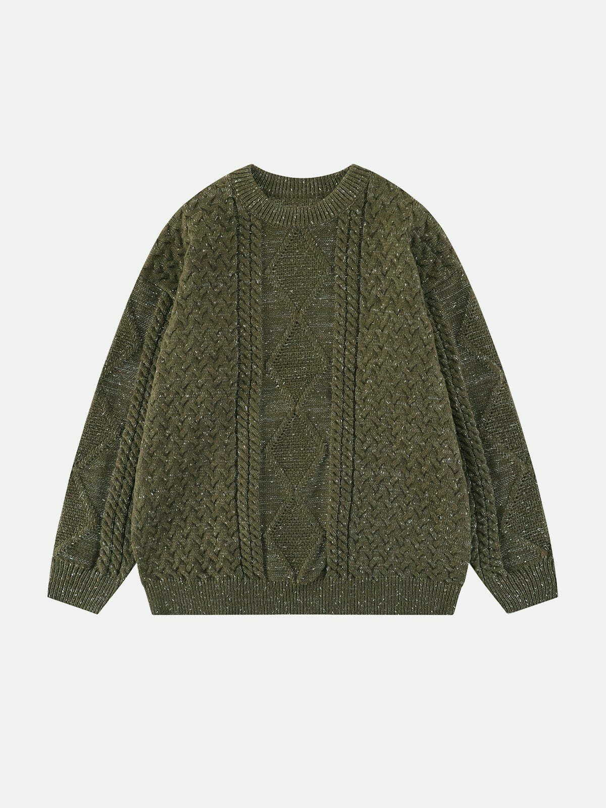 cozy solid color twist sweater y2k fashion essential 3148