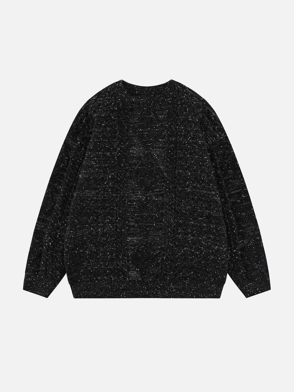 cozy solid color twist sweater y2k fashion essential 3913