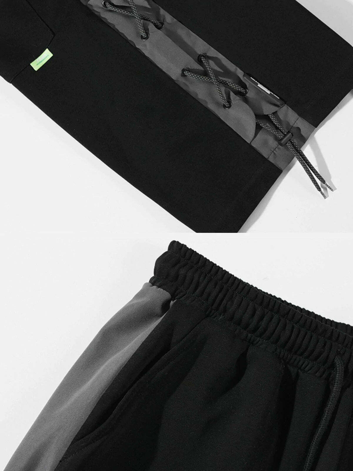 cropped panel shorts urban streetwear essential 5789